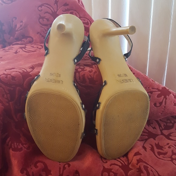 Carrini high heeled ankle strap sandals - Picture 5 of 8